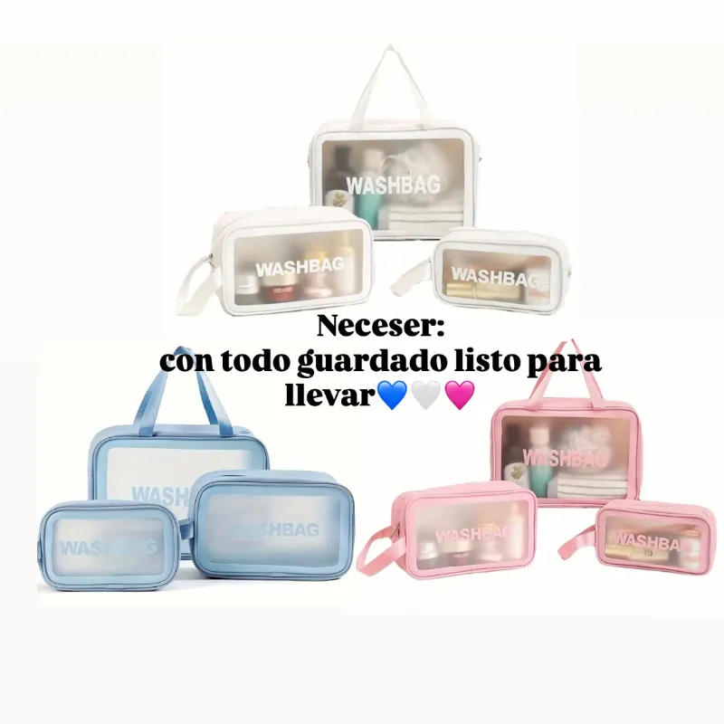 Set de 3 Neceseres de viaje