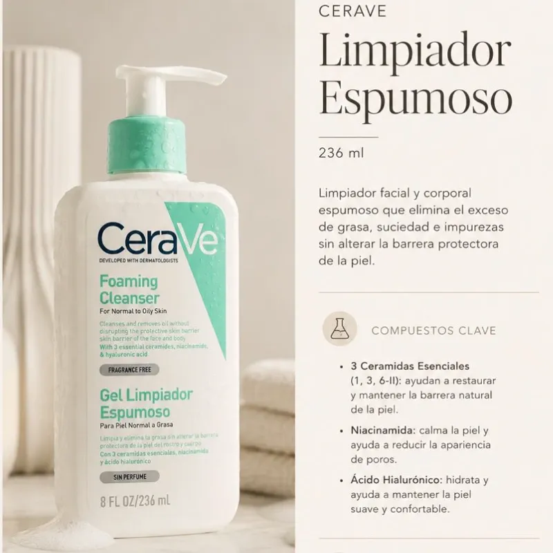 CeraVe Espuma Limpaiadora