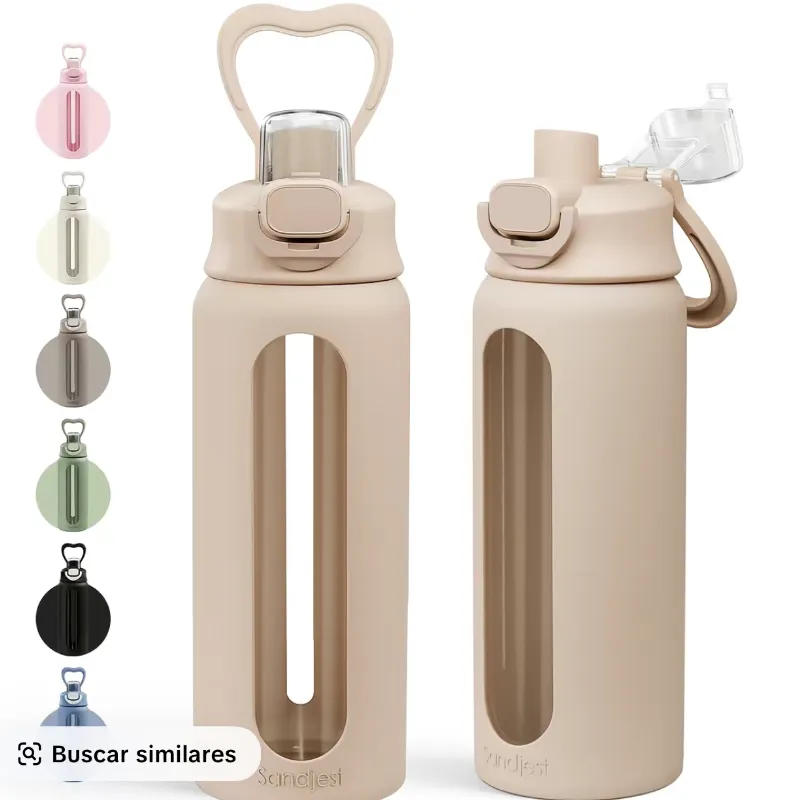 Pomo de cristal con forro de silicona 