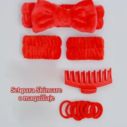 Set de Diadema + Muñequeras + Pellizco + Ligas para cabello
