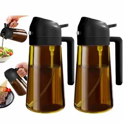 Set de dispensadores de aceite de cristal