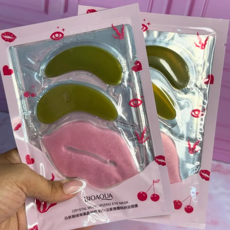 Set de Parches de ojeras y labios hidratantes 