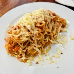 Espaguetis de Queso Gouda 