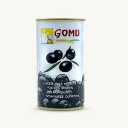 Aceitunas negras enteras “Gomu” 350 gr