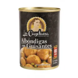 Albóndigas guisantes Cayetana 
