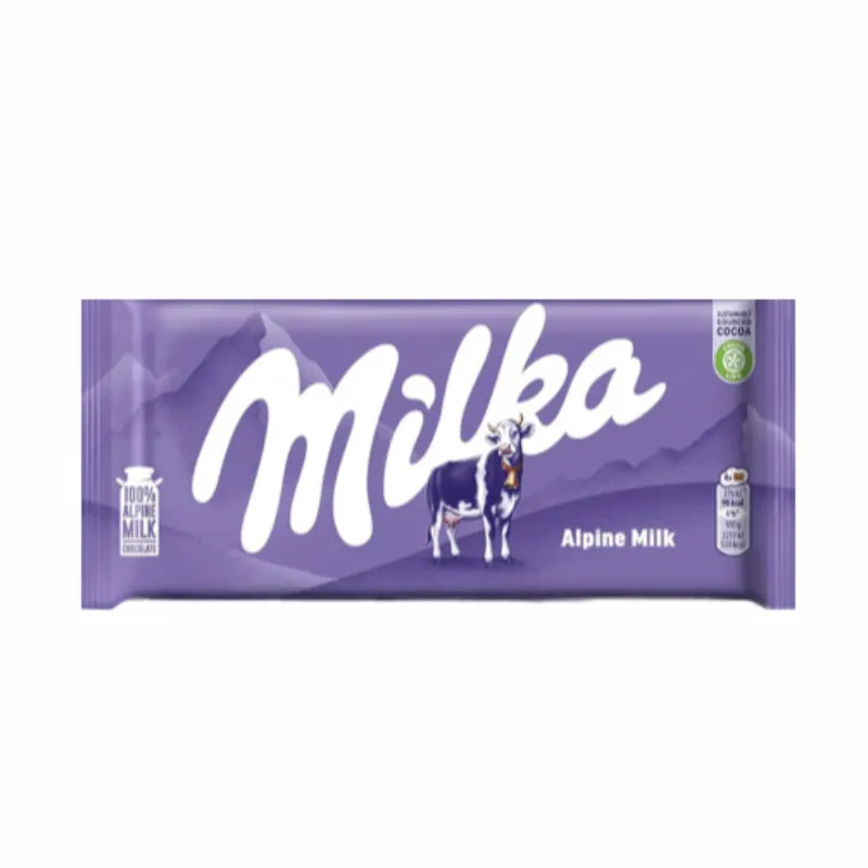 Chocolate Milka con leche alpina 100 gr