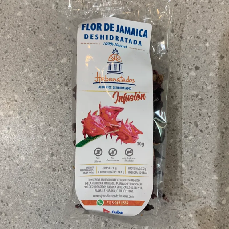 Flor de jamaica en pétalos 