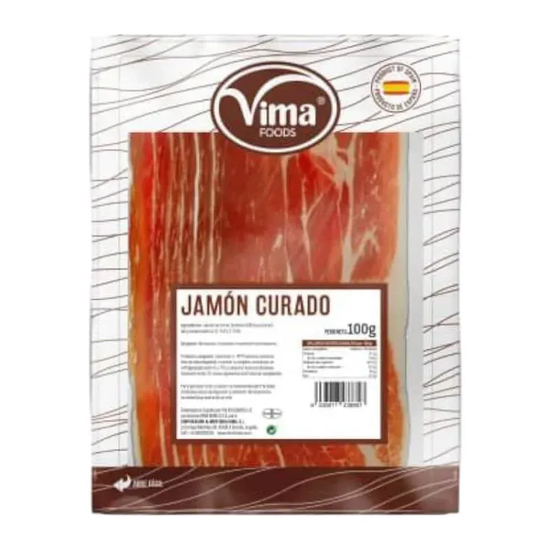 Jamón curado loncheado