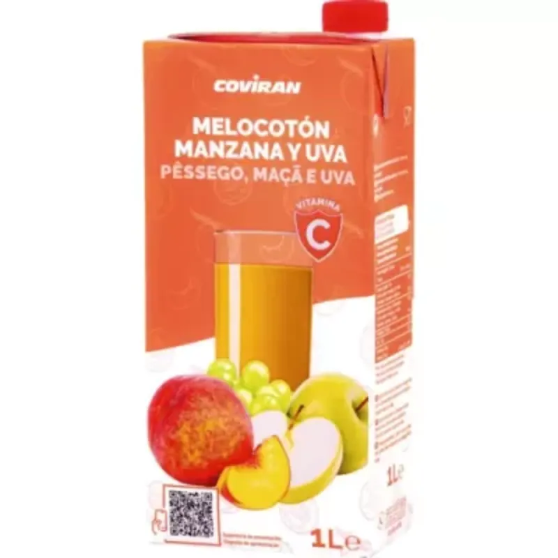 Jugo de melocotón/manzana/uva 1 L Coviran 