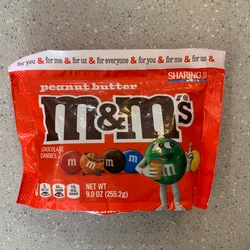 M & M mantequilla maní bolsa