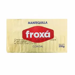 Mantequilla con sal 250 gr FROXA