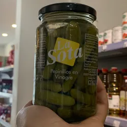 Pepinillos en vinagre La Sota 340gr
