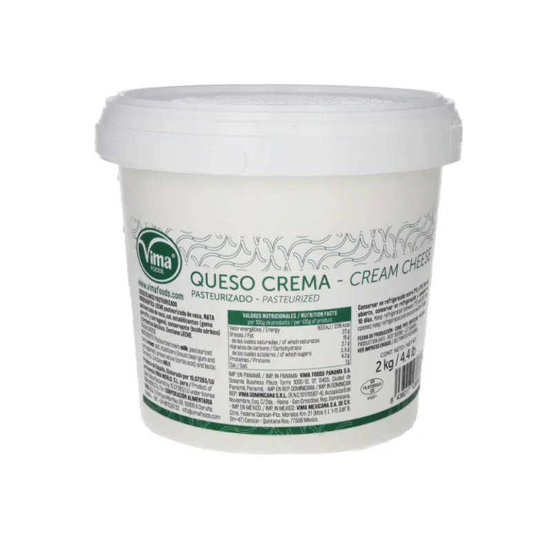 Queso crema cubeta