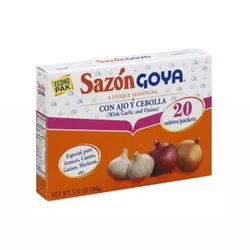 Sazón Goya con ajo y cebolla (C/U)