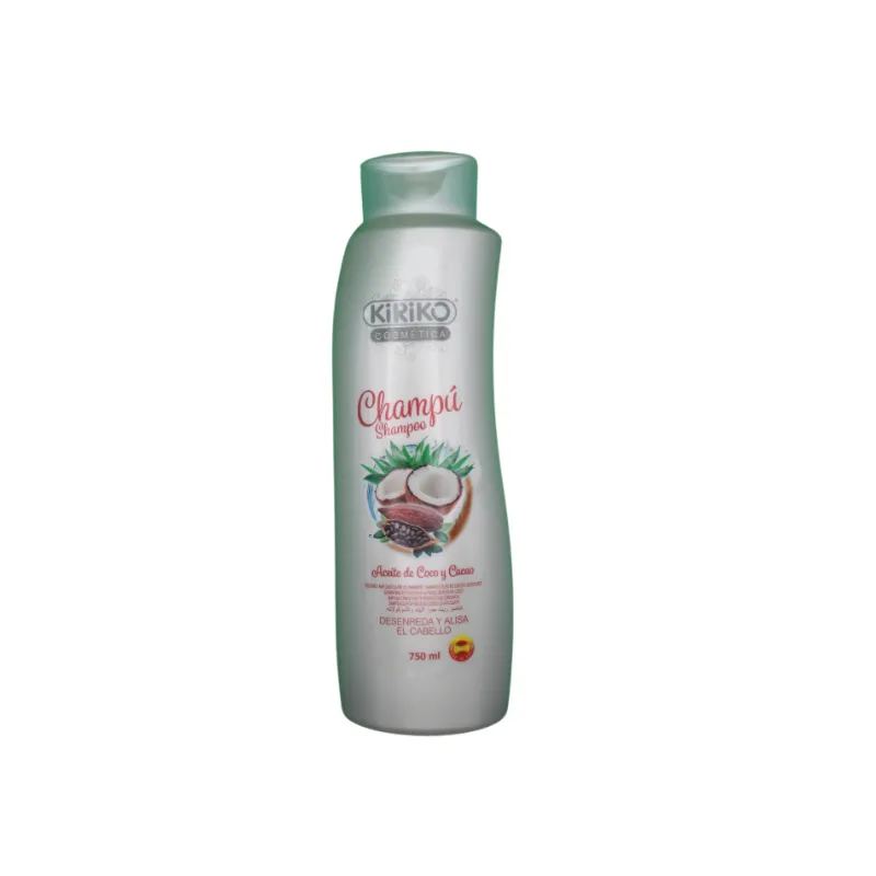 Shampoo de Coco y Cacao Kiriko 750 ml