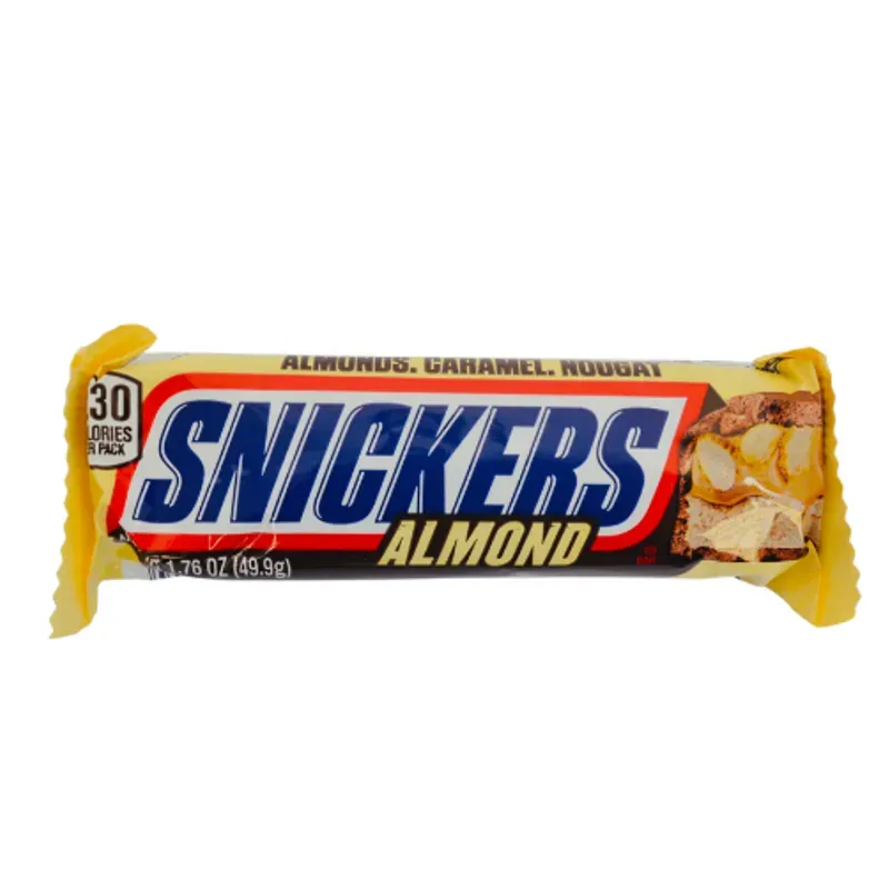Snickers de chocolate con almendra
