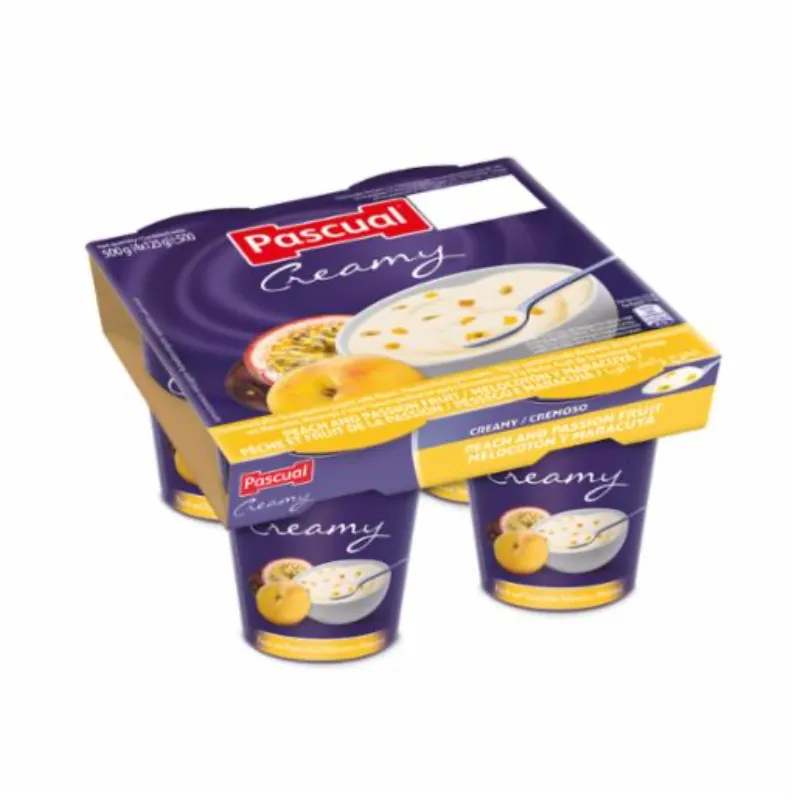 Yogurt pascual melocotón y maracuyá 