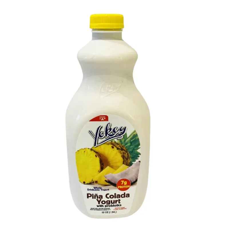Yogurt probiótico sabor a piña colada Yokey