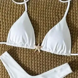 Top de Bikini con adorno de estrella de mar L0414KM