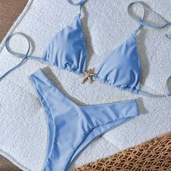 Bikini con detalle de Estrella de mar L0408KM