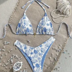 Bikini reversible con adorno L0631