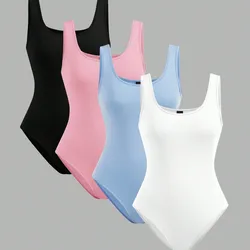 Bodys sin mangas de cuello redondo