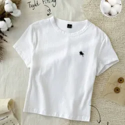 Camiseta de algodón con estampado L0912