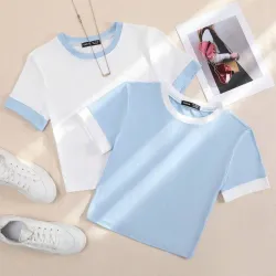 Camiseta en contraste L0514