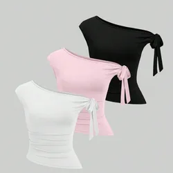 Camisetas casuales con nudo