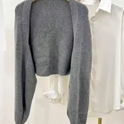 Cárdigan de mujer con mangas  de murciélago, de un solo color