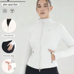 Chaqueta Deportiva con Cremallera | Transpirable y con Orificios para Pulgares L14-6LB