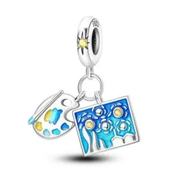 Charm con diseño de pintura "la noche estrellada"