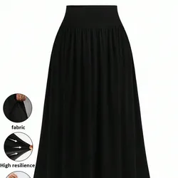 Falda casual de cintura alta