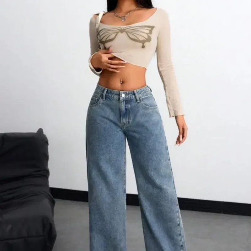 Jeans de mujer a la cadera