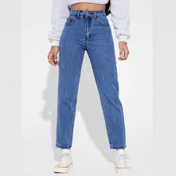 Mom jeans de talle alto