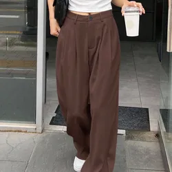 Pantalones casuales de tiro alto