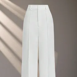 Pantalones de tela elegantes para mujer 9704