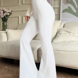 Pantalones deportivos de yoga de cintura alta  con efecto de compresión 