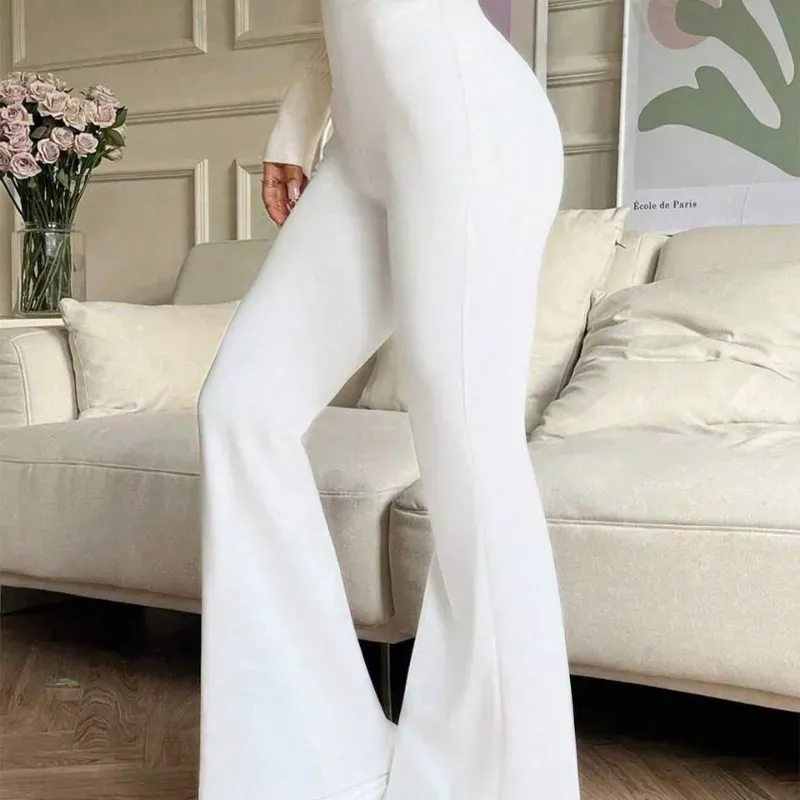 Pantalones deportivos de yoga de cintura alta  con efecto de compresión 