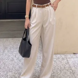 Pantalones Elegantes de Talle Alto L14-7E