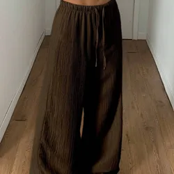 Pantaloneta suelta con cordón en la cintura L1039