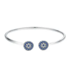 Pulsera abierta de Ojo de la suerte