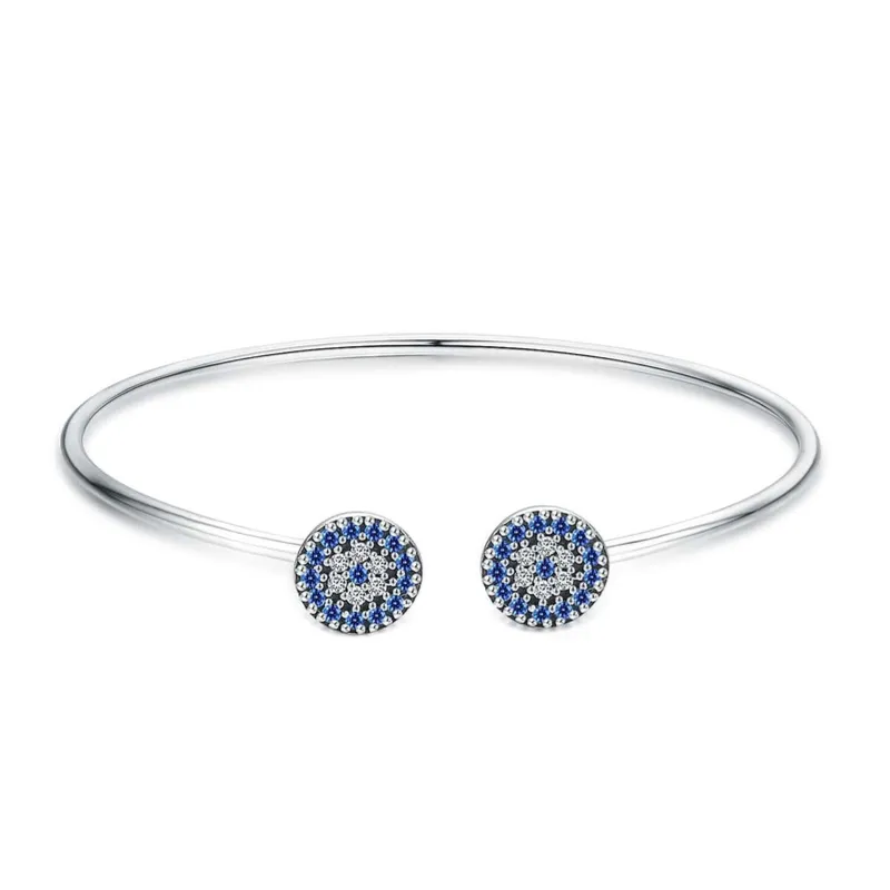 Pulsera abierta de Ojo de la suerte