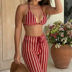Set de bikini y pantalones de playa L0423KS