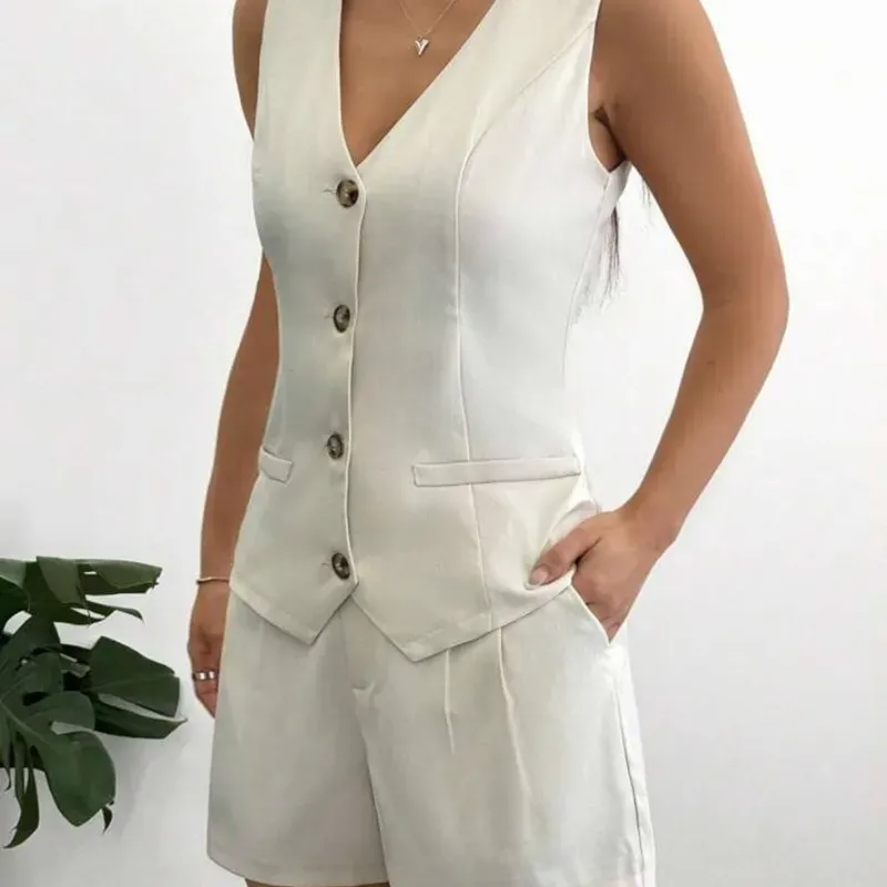 Set de traje con shorts para mujer