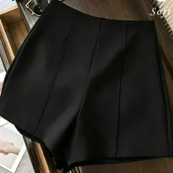 Shorts de algodon de talle alto L1034