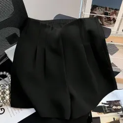 Shorts de pierna amplia con elastico en la cintura L1035