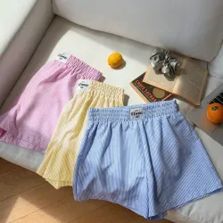 Shorts de verano con estampado de rayas L0935