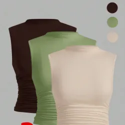 Top tank de cuello alto L0911