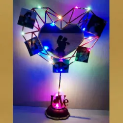 Estructura Corazón con luces